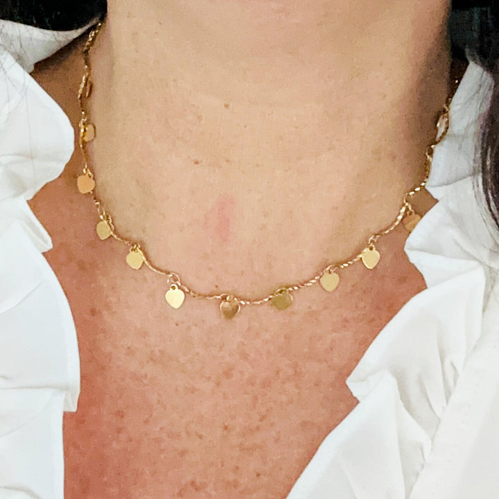 Naszyjnik Choker z Serduszkiem Melita