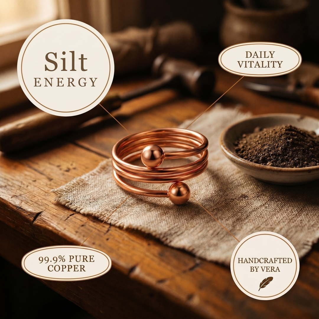 Pierścień z Miedzi Silt Very