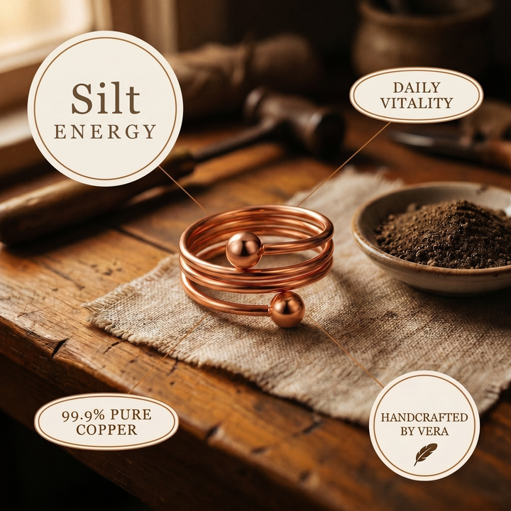 Pierścień z Miedzi Silt Very