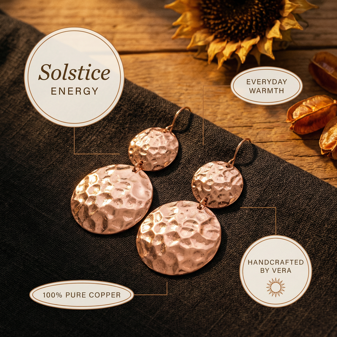 Kolczyki Vera's Solstice z miedzi