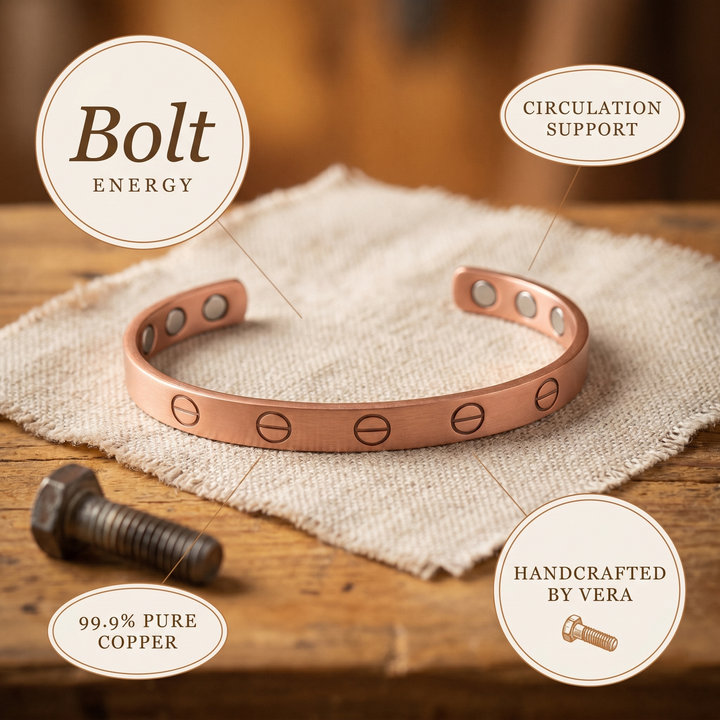 Miedziana Bransoletka Vera's Bolt