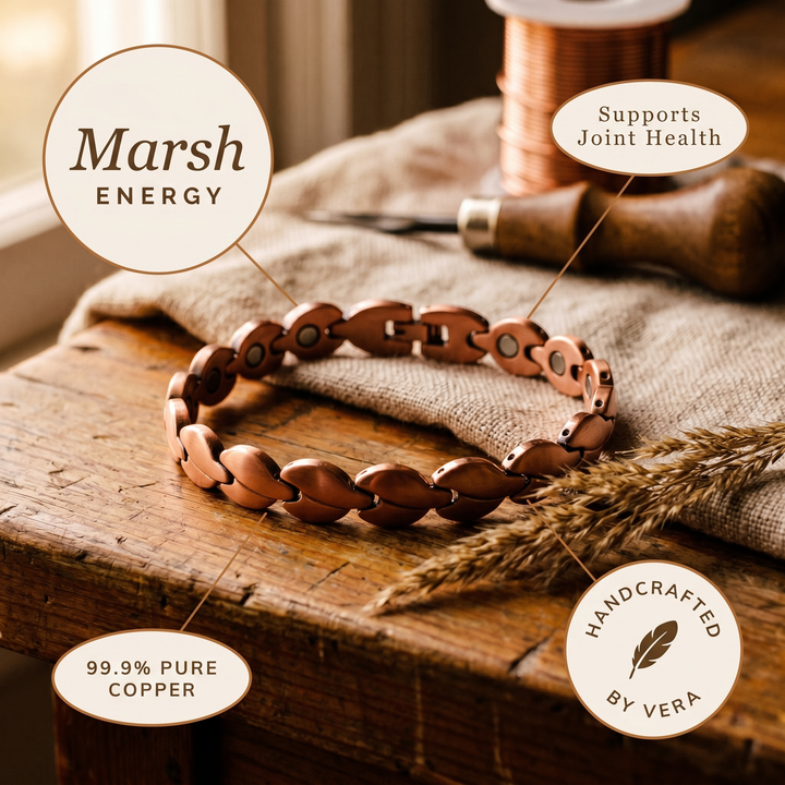 Bransoletka na kostkę Vera's Marsh Copper