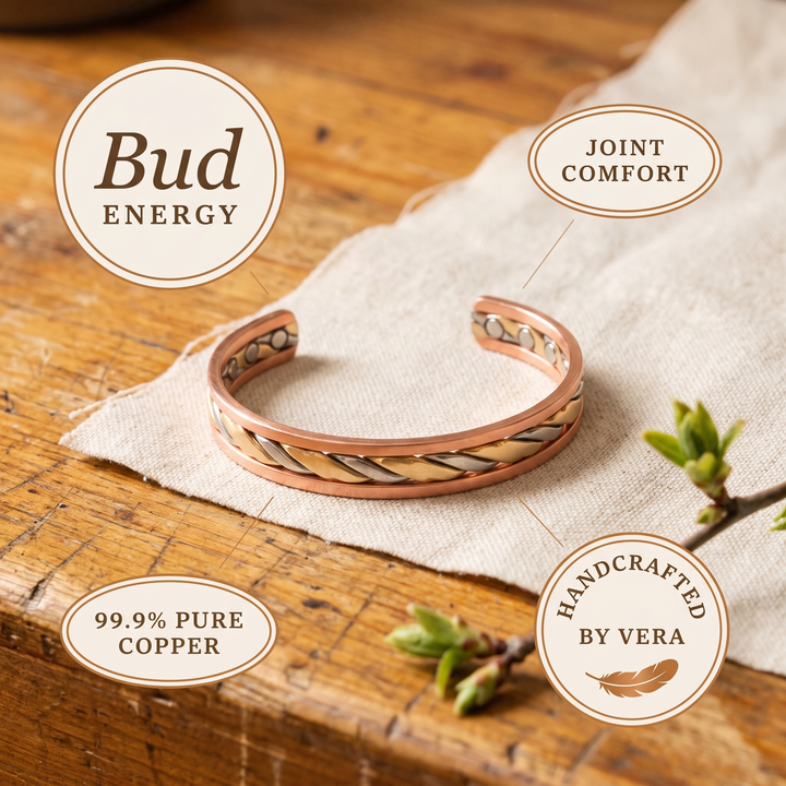 Bransoletka Vera's Bud z Miedzi